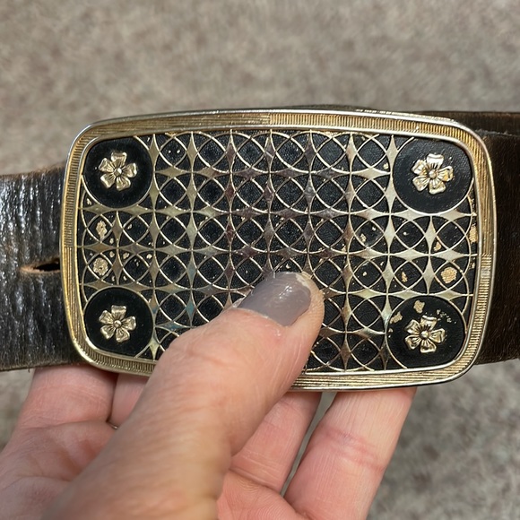 Vintage leather belt - Picture 3 of 8